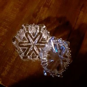 Crystal Snowflake Keepsakes Dish